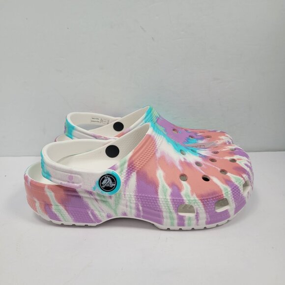 Crocs Classic Tie-Dye Women's Graphic Clogs US Size 6 NWT - Picture 1 of 8